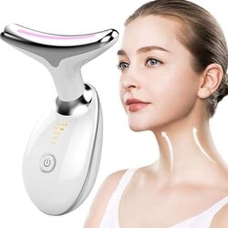 EMS Microcurrent Face Neck Beauty Device LED Photon Firming Rejuvenation Anti Wrinkle Thin Double Chin Skin Care Facial Massager